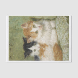 Kittens Painting Henriette Ronner-Knip (1821-1909) Seidenpapier