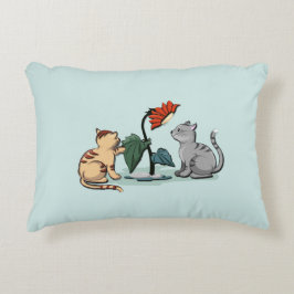 Kittens Summer Delight Seafoam Green Dekokissen