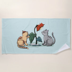 Kittens Summer Delight Seafoam Green Strandtuch