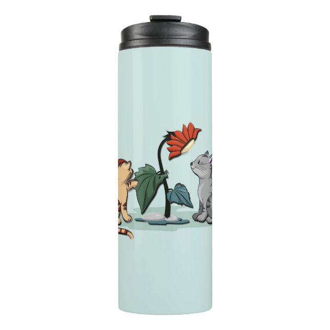 Kittens Summer Delight Seafoam Green Thermosbecher (Vorderseite)