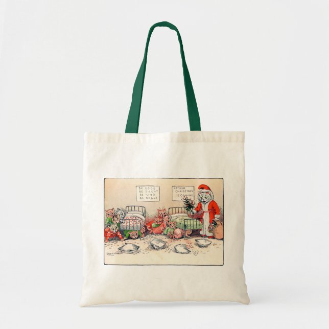 Kittens und Santa Cat, Louis Wain Tasche (Vorne)