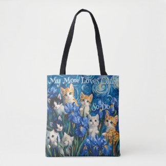Kittens Van Gogh Style Vibe Ästhetische Tote Tag