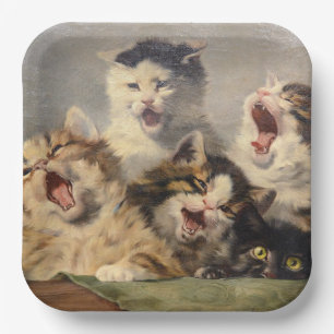 Kittensymphonie von Julius Adam II Pappteller