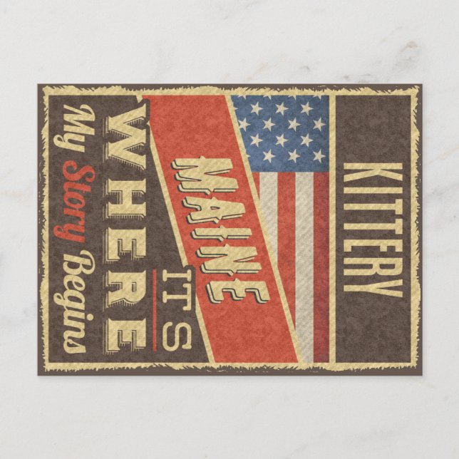 Kittery Maine Postkarte (Vorderseite)