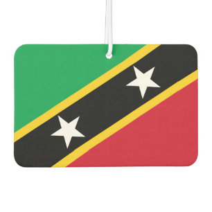 Kittitian- oder Nevisitenflagge Autolufterfrischer