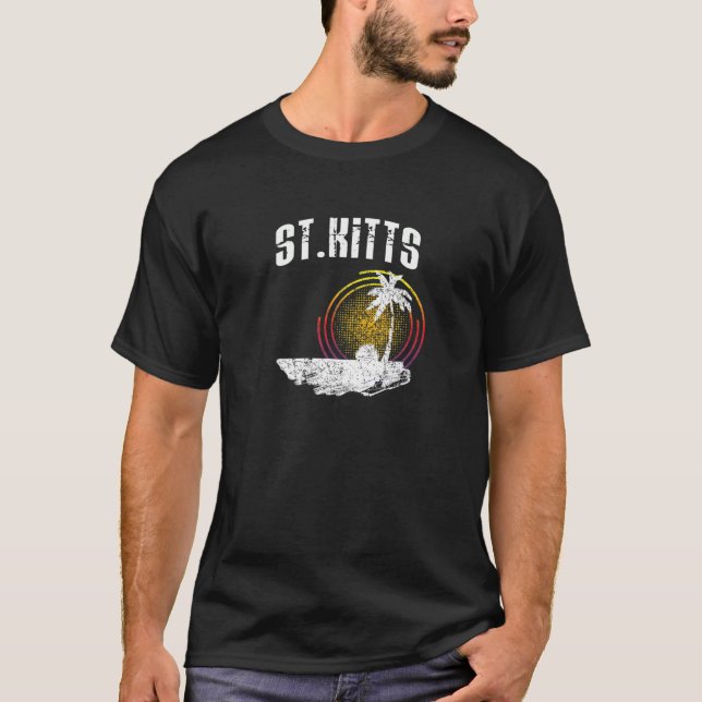 Kitts T Shirt Saint Kitts Caribbean Island Life G (Vorderseite)