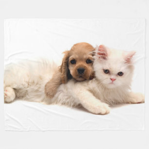 Kitty and Pup Fleecedecke