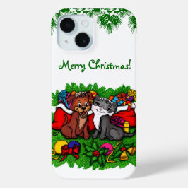 Kitty and Puppy , Happy XMas Case-Mate iPhone Hülle