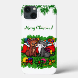 Kitty and Puppy , Happy XMas Case-Mate iPhone Hülle