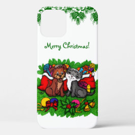 Kitty and Puppy , Happy XMas Case-Mate iPhone Hülle