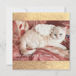 Kitty Angel for Christmas Mitteilungskarte