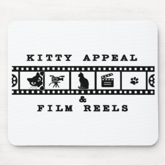 Kitty Appeal & Film Reels Mousepad (Weiß)