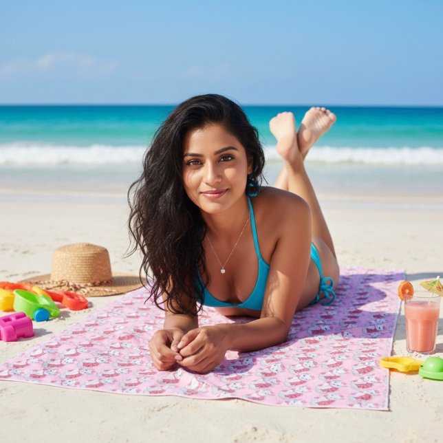 Kitty Beach Handtuch (Von Creator hochgeladen)