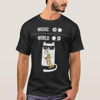 Kitty Bebop Cool Jazz Katze mit Sonnenbrille beim  T-Shirt