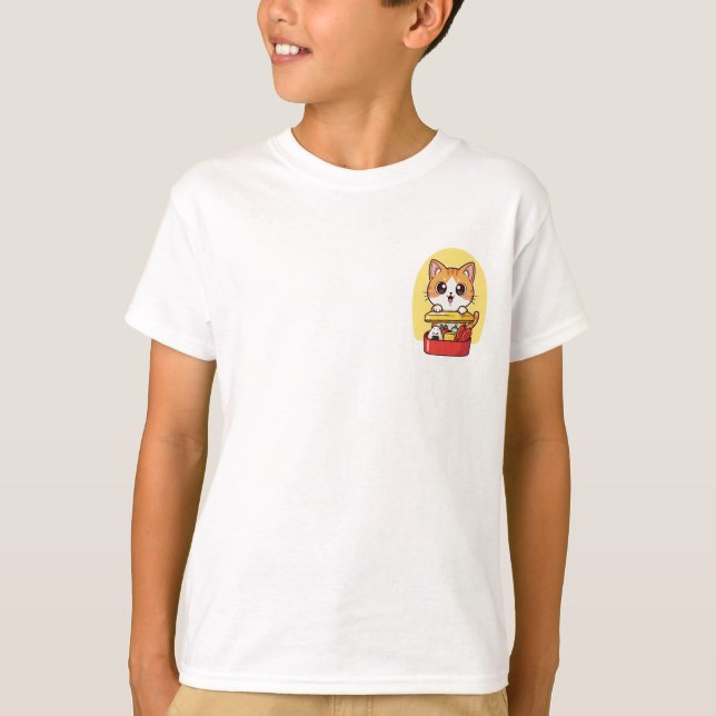 Kitty Bento Lunchbox Snack Kinder T-Shirt (Vorderseite)