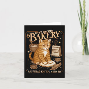 Kitty Biscuits Bäckerei Funny Karte