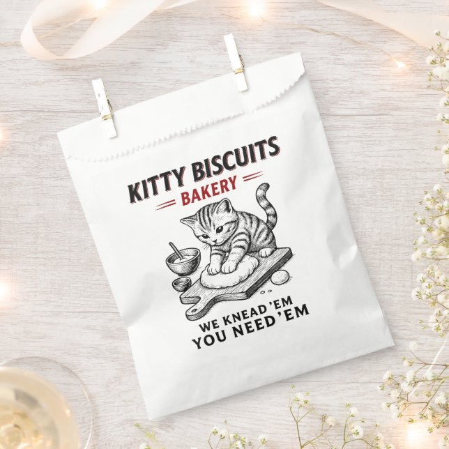 Kitty Biscuits Bäckerei Geschenktütchen (Ausgeschnitten)