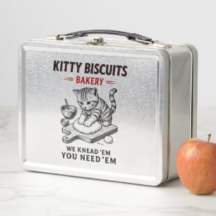 Kitty Biscuits Bäckerei Metall Brotdose
