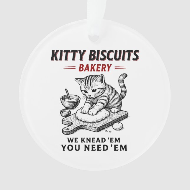 Kitty Biscuits Bäckerei Ornament (Vorderseite)