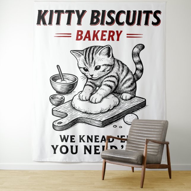 Kitty Biscuits Bäckerei Wandteppich (Beispiel)