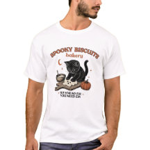 Kitty Biscuits Halloween-Shirt | Schwarze Katze Kü