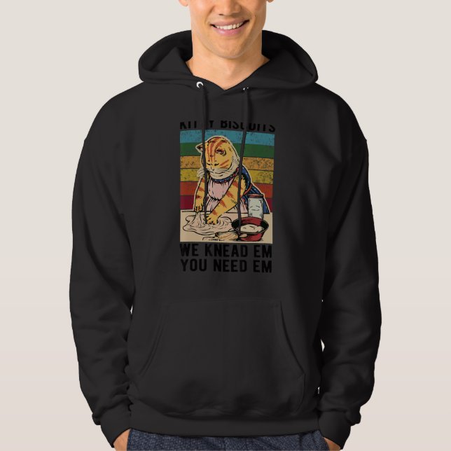 Kitty Biscuits Wir wissen, dass Sie Em Cat Kitty b Hoodie (Vorderseite)