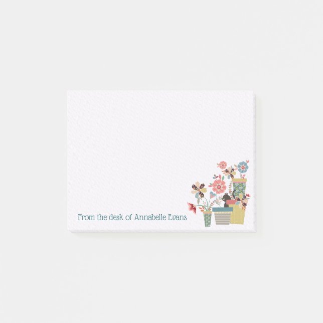 Kitty Blossoms Post-it Klebezettel (Vorderseite)