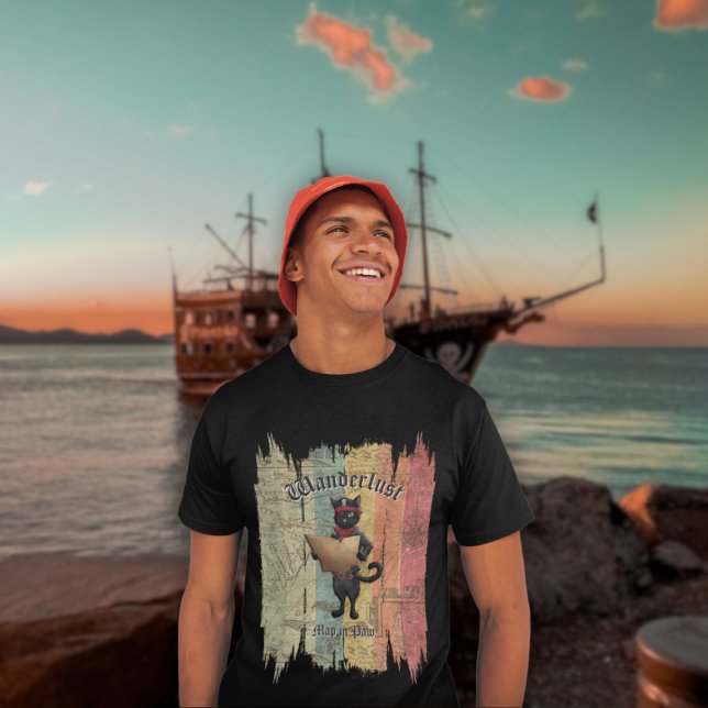 Kitty Buccaneers Sunset Quest T - Shirt (Kitty Buccaneer's Sunset Quest T-Shirt)