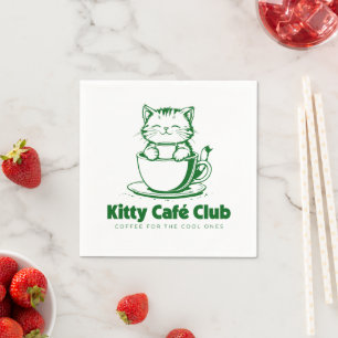 Kitty Café Club – Kaffee für die Coolen Serviette