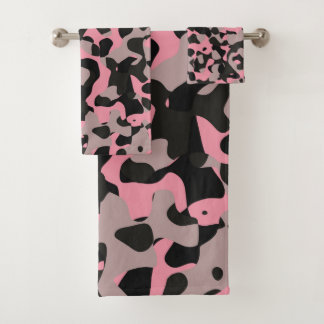 Kitty Camo Badhandtuch Set