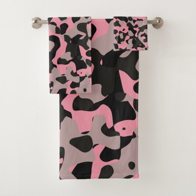 Kitty Camo Badhandtuch Set (Insitu)