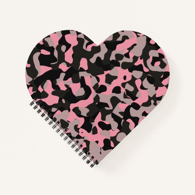 Kitty Camo Notizbuch (Vorderseite)