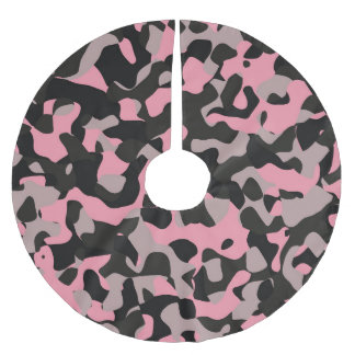 Kitty Camouflage Polyester Weihnachtsbaumdecke