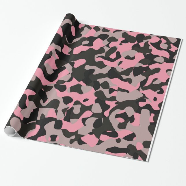 Kitty Camouflage Wrap Geschenkpapier (Ungerollt)