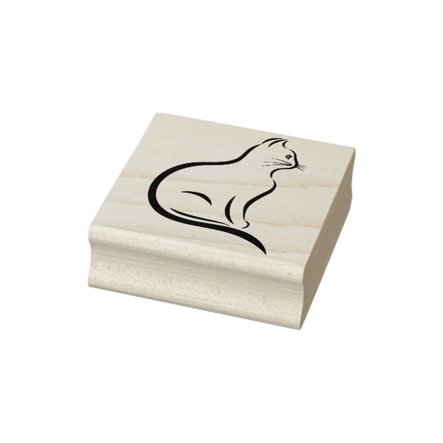 Kitty Cat Art Briefmarke Gummistempel (Stempel)