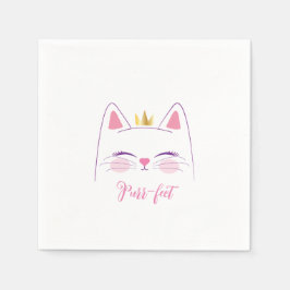 Kitty Cat Birthday Party Gefallen klassischer Roun Serviette