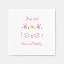 Kitty Cat Birthday Party Serviette