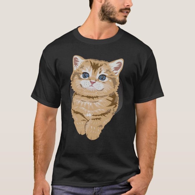Kitty Cat Blue Eyes Cats T-Shirt (Vorderseite)