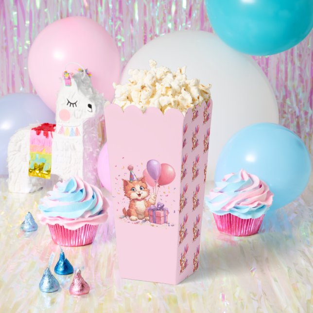 Kitty Cat Celebration Birthday Favor Box Geschenkschachtel (Party)