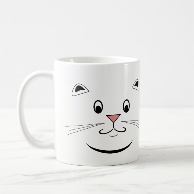 Kitty Cat Face Tasse (Links)