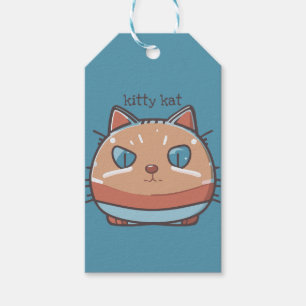 Kitty Cat Faced Geschenkanhänger