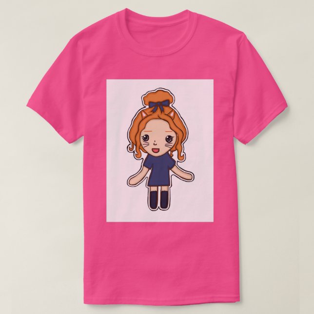 Kitty Cat Girl T-Shirt (Design vorne)
