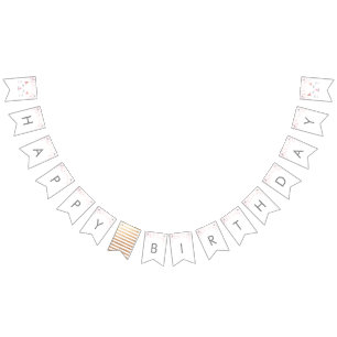 Kitty Cat Happy Birthday Wimpelkette