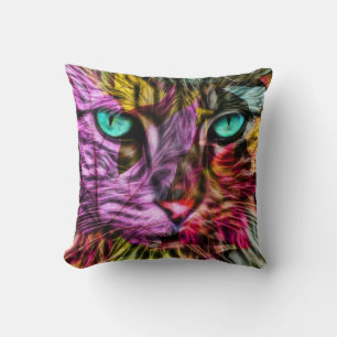 Kitty Cat Kitten Künstlerisch Design Kissen