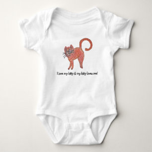 Kitty Cat Liebe Neue Babydusche Kinder Baby Strampler