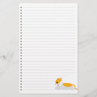 Kitty Cat Lined Stationery Briefpapier