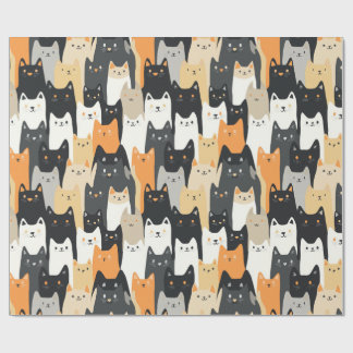 Kitty Cat-mouflage Cat Camo Wrapping Paper Geschenkpapier