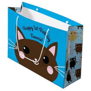 Kitty Cat Niedlich Kids Geburtstagsparty Große Geschenktüte
