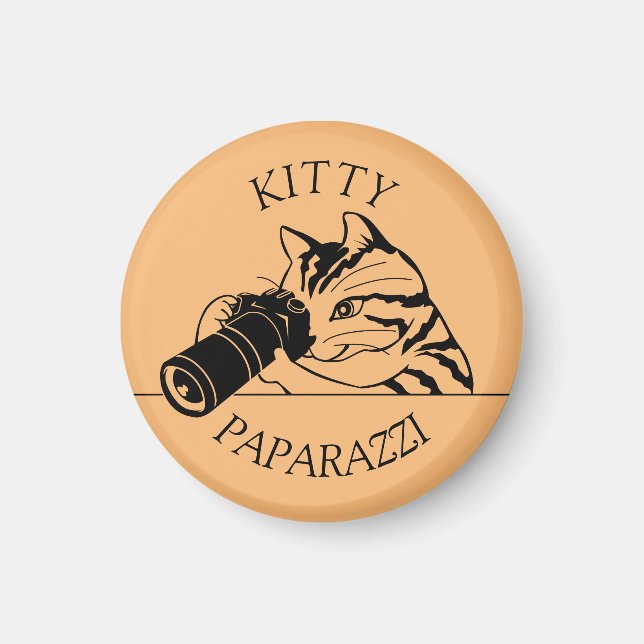 Kitty Cat Paparazzi - Fotograf Magnet (Vorne)