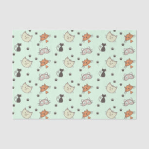 Kitty Cat Pattern Seidenpapier